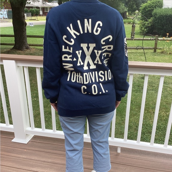 Vintage Women’s 10.Deep X Wrecking Crew 10th Division Sweatshirt, Size Medium - Picture 2 of 10
